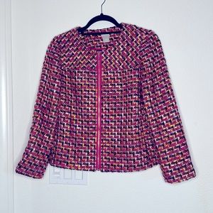 NWOT Chico’s Tweed blazer size 6P